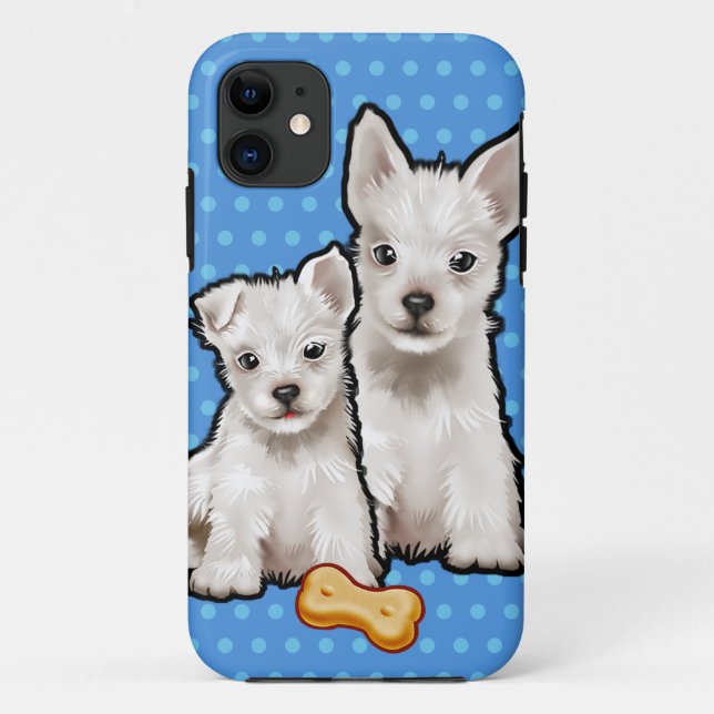 CUTE PUPPIES iPhone SE + iPhone 5/5S case (Back)