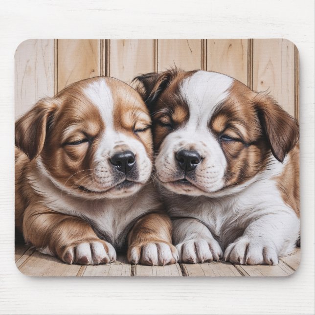 Cute Puppies Mouse Pad (Front)