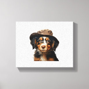 Cute Puppies. Nursery ClipArt S1   Canvas Print