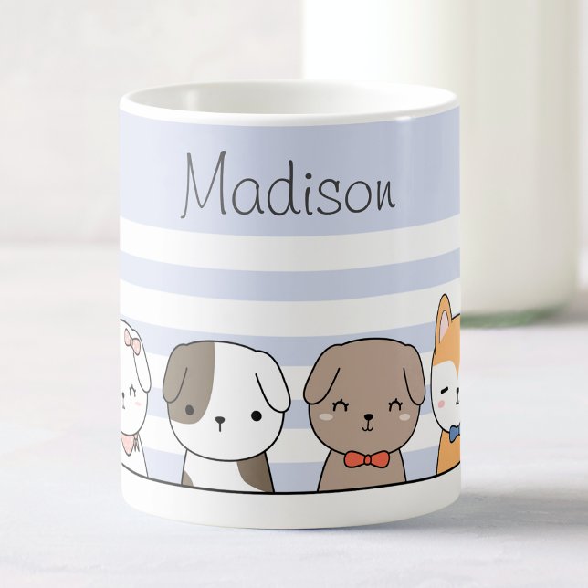 Cute Puppies Personalised Coffee Mug (Creator Uploaded)