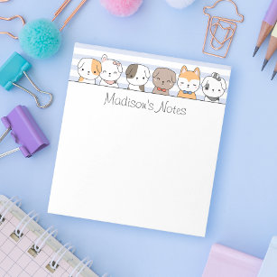 Cute Puppies Personalised Notepad