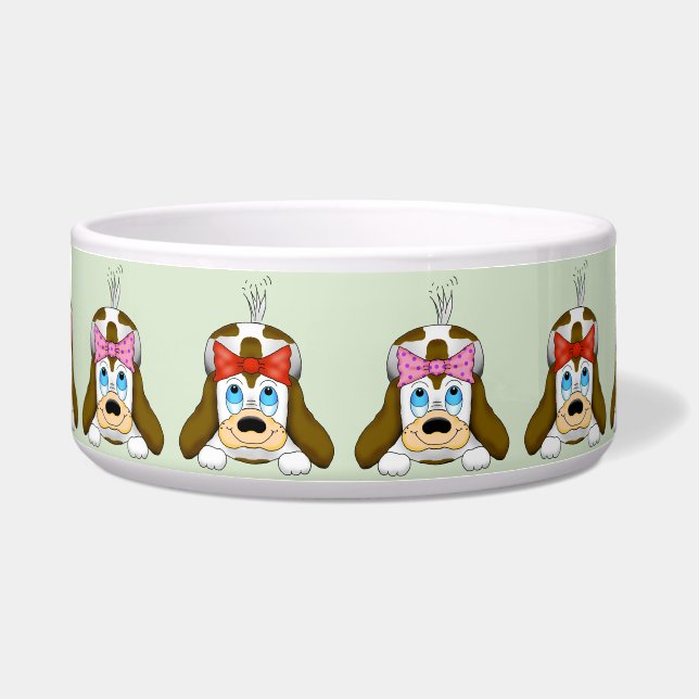 Cute Puppies Pet Bowl (Front)