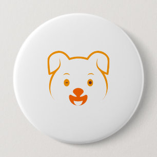 Cute Puppy 10 Cm Round Badge