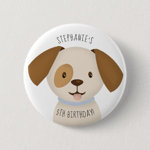 Cute Puppy 6 Cm Round Badge