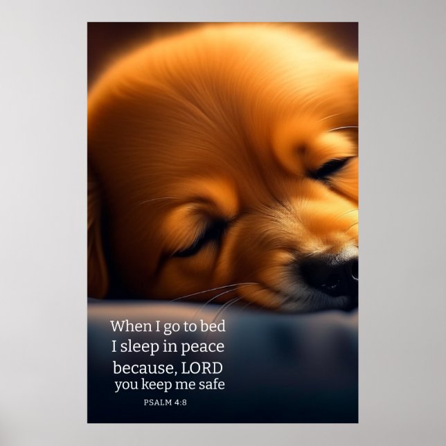 Cute Puppy Bible  Poster (Front)