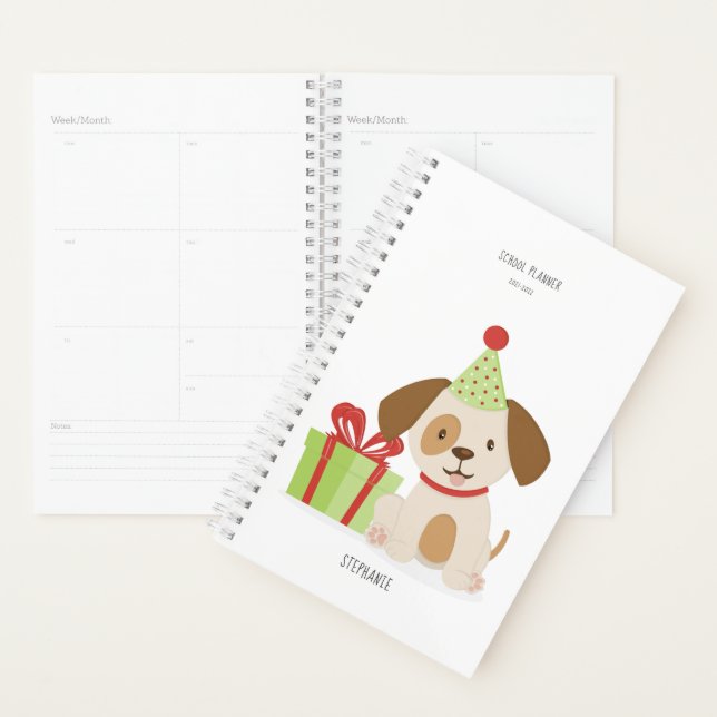 Cute Puppy Birthday Planner (Display)