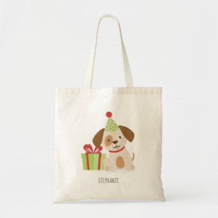 Cute Puppy Birthday Tote Bag