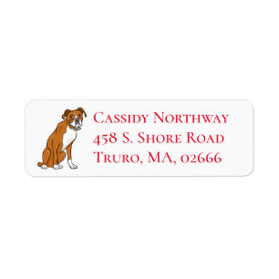 Cute Puppy Cartoon Dog Lover Boxer