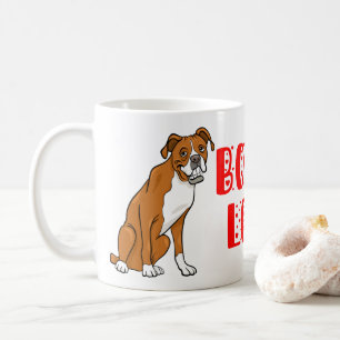 Cute Puppy Cartoon Dog Lover Boxer Coffee Mug