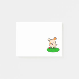 Cute puppy cartoon post-it notes