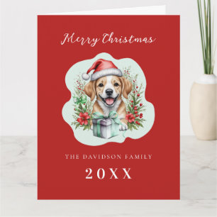 Cute Puppy Christmas  Card