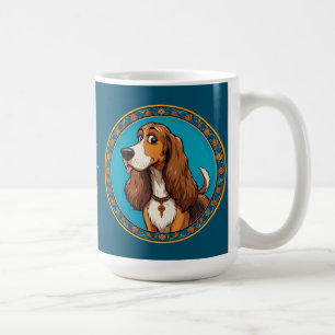 Cute Puppy colourful cartoon style design Coffee Mug