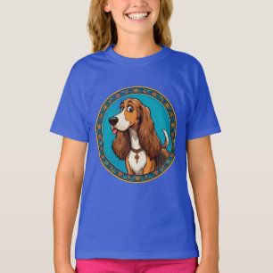 Cute Puppy colourful cartoon style design T-Shirt