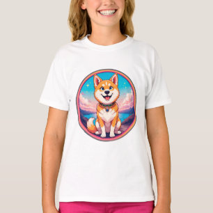Cute Puppy colourful cartoon style design T-Shirt