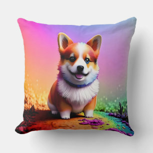 Cute Puppy Corgi Dog-36475 Cushion