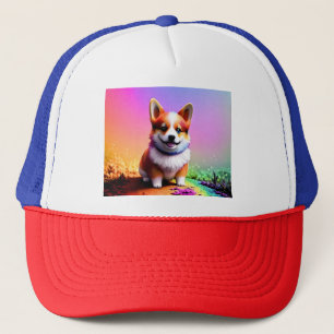Cute Puppy Corgi Dog-36475 Trucker Hat