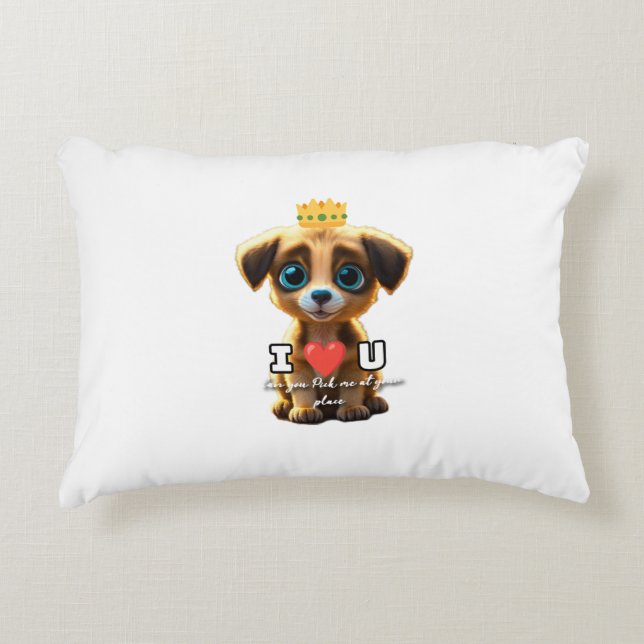 Cute puppy  decorative cushion (Front)