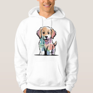 Cute Puppy Design Hoodie