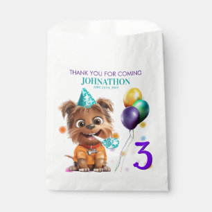 Cute Puppy Dog Birthday Party Favour Bags