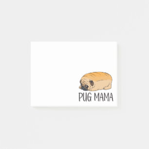 Cute Puppy Dog Cartoon Funny Pug Post-it Notes