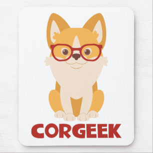 Cute Puppy Dog Cartoon Pembroke Welsh Corgi Mouse Pad