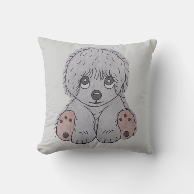 Cute Puppy Dog Cushion Cover (Front)