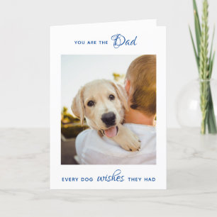 Cute Puppy Dog Dad Pet Photo Father's Day Holiday Card