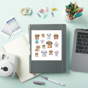 Cute Puppy Dog emoji Stickers 
