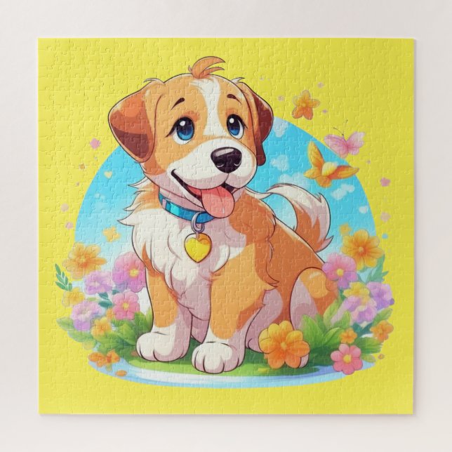 Cute Puppy Dog  Jigsaw Puzzle (Vertical)