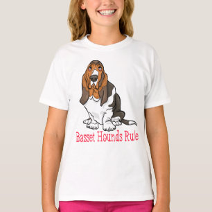 Cute Puppy Dog Lover Cartoon Basset Hound T-Shirt