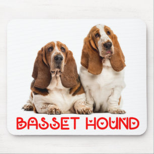 Cute Puppy Dog Lovers Gift Basset Hound Mouse Pad