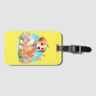 Cute Puppy Dog  Luggage Tag