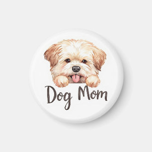 Cute Puppy Dog Mom Design Magnet