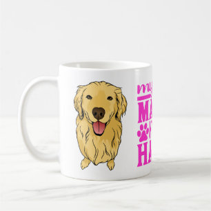 Cute Puppy Dog Mum Gift Golden Retriever Coffee Mug