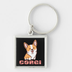 Cute Puppy Dog Mum Gift Pembroke Corgi Key Ring