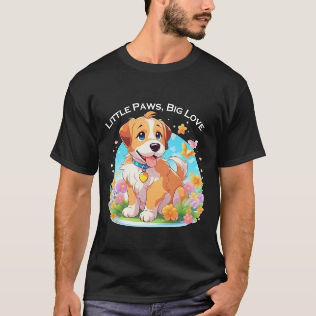 Cute Puppy Dog  T-Shirt (Front)