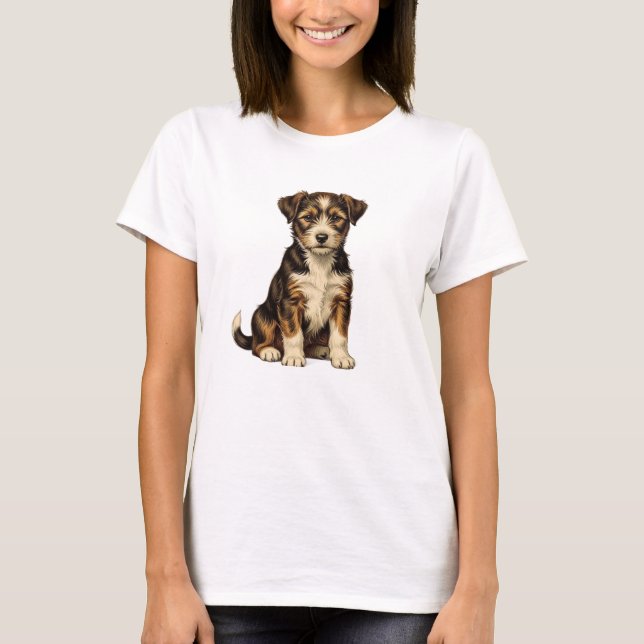 Cute Puppy Dog T-Shirt for Women | Adorable German (Front)