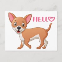 Cute Puppy Dog Thinking of You Hello Chihuahua