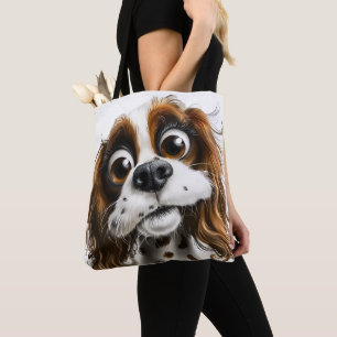 cute puppy dog tote bag
