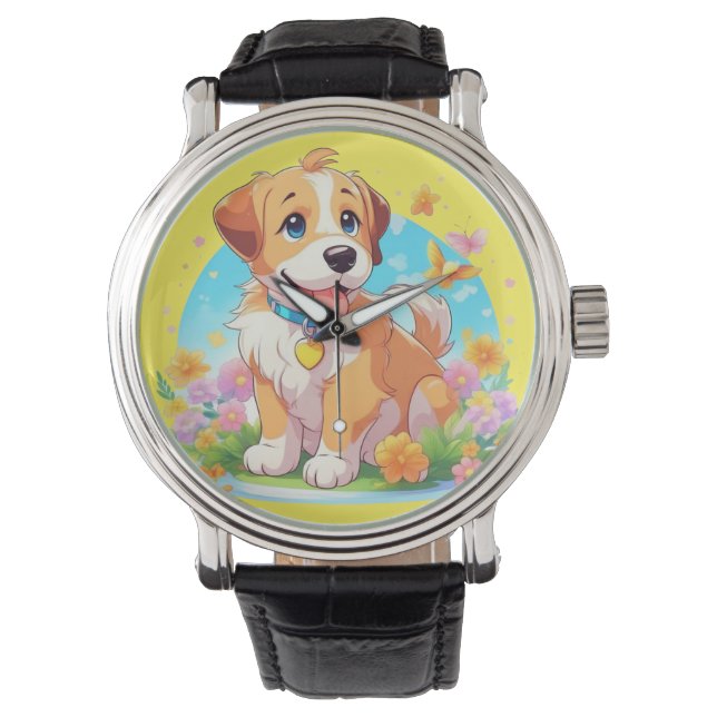 Cute Puppy Dog  Watch (Front)
