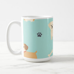 Cute Puppy Dogs Pattern Coffee Mug