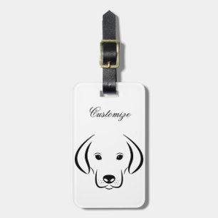 Cute Puppy Face Thunder_Cove Luggage Tag