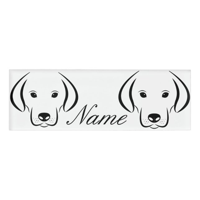 Cute Puppy Face Thunder_Cove Name Tag (Front)