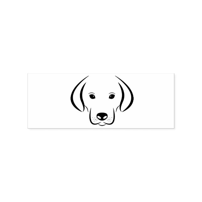 Cute Puppy Face Thunder_Cove Rubber Stamp (Imprint)