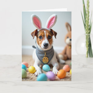 Cute Puppy Festive Spring Card