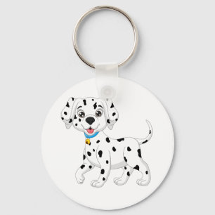 Cute Puppy Fire Dog Lover Gift Dalmatian Key Ring