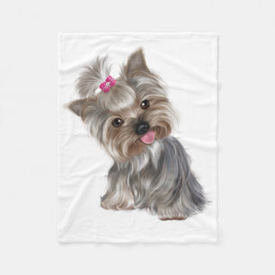 Cute Puppy Fleece Blanket
