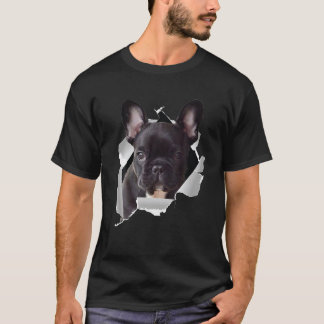Cute Puppy French Bulldog Face Frenchie Lover T-Shirt