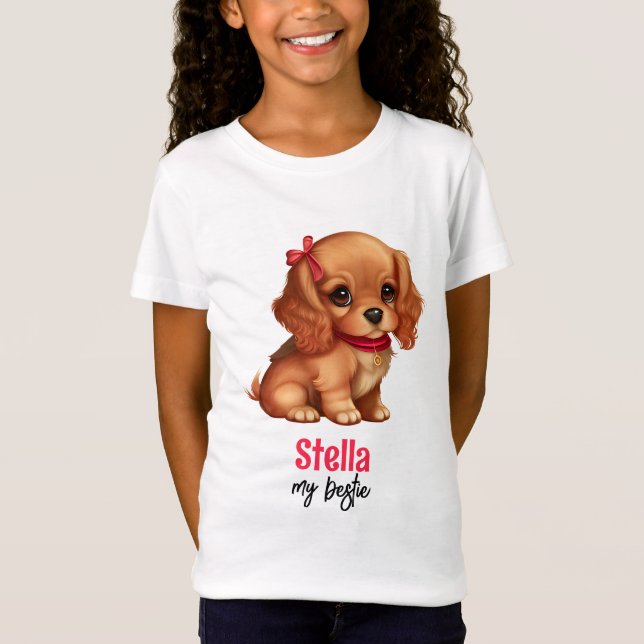 Cute Puppy | Girls | Kids T-Shirt (Front)