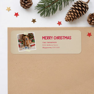 Cute Puppy Golden Retriever Photo Dog Christmas